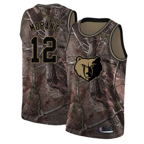 Youth Nike Memphis Grizzlies #12 Ja Morant Camo NBA Swingman Realtree Collection Jersey - Ujersey