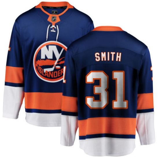 Youth New York Islanders #31 Billy Smith Fanatics Branded Royal Blue Home Breakaway NHL Jersey - Ujersey