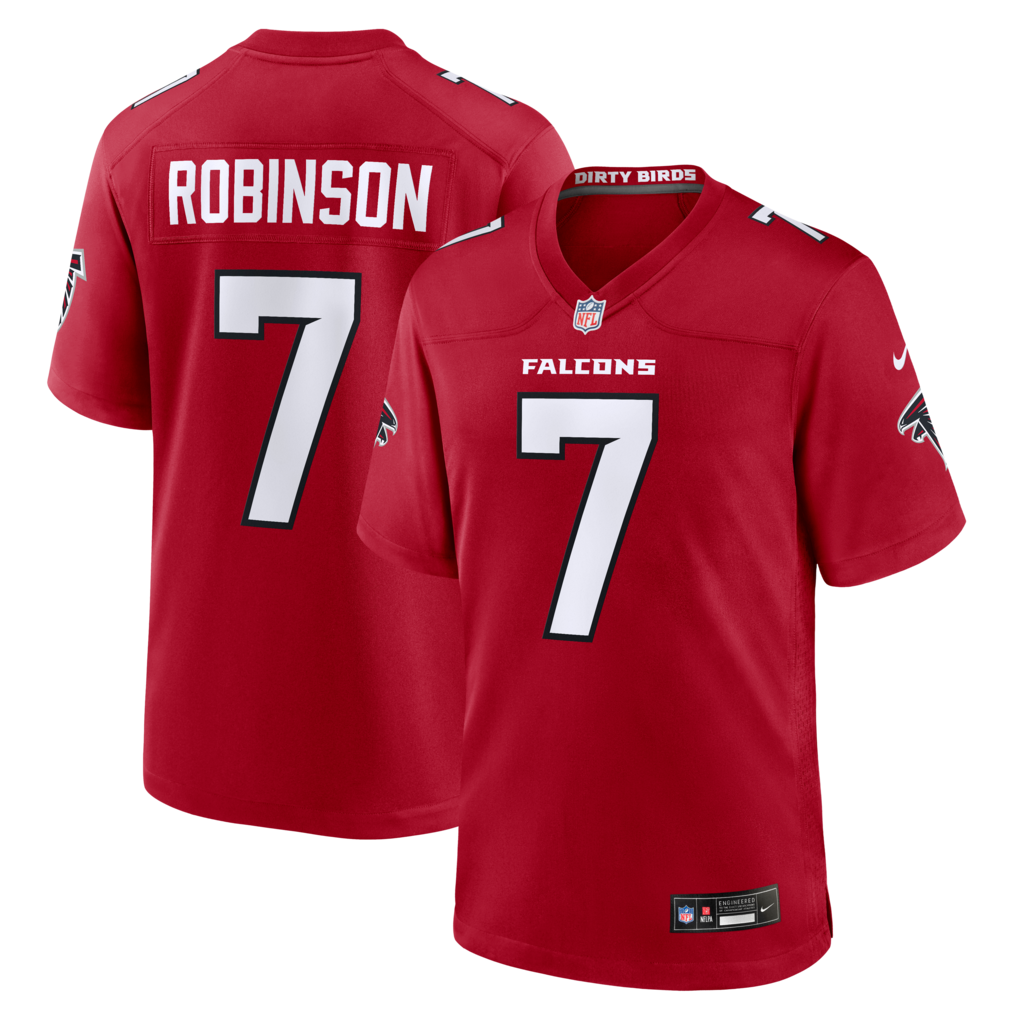 Men's Atlanta Falcons Bijan Robinson Nike Red Game Jersey - ujerseystore