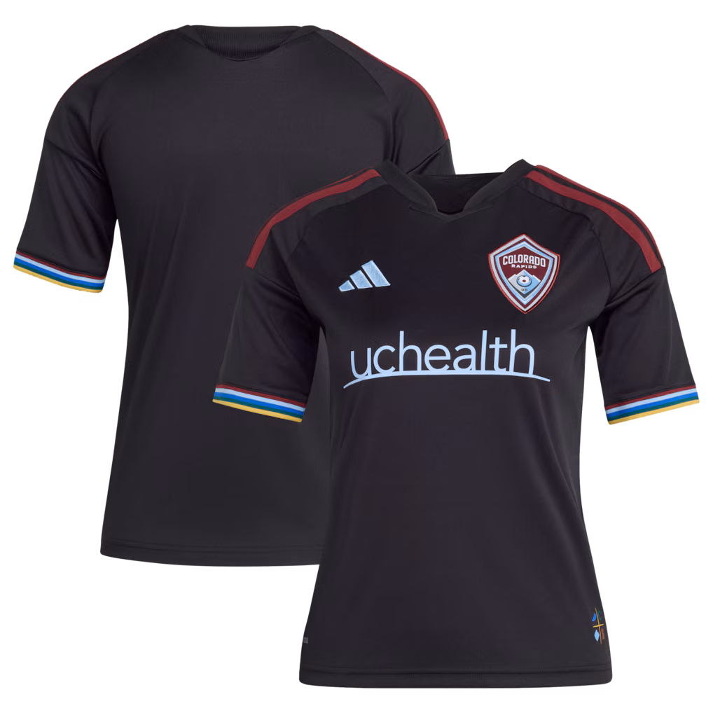 Youth Colorado Rapids adidas Black 2026 Colorful Colorado Replica Jersey