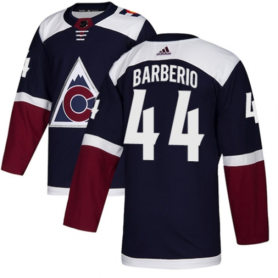 Men's Adidas Colorado Avalanche #44 Mark Barberio Authentic Navy Blue Alternate NHL Jersey - Ujersey