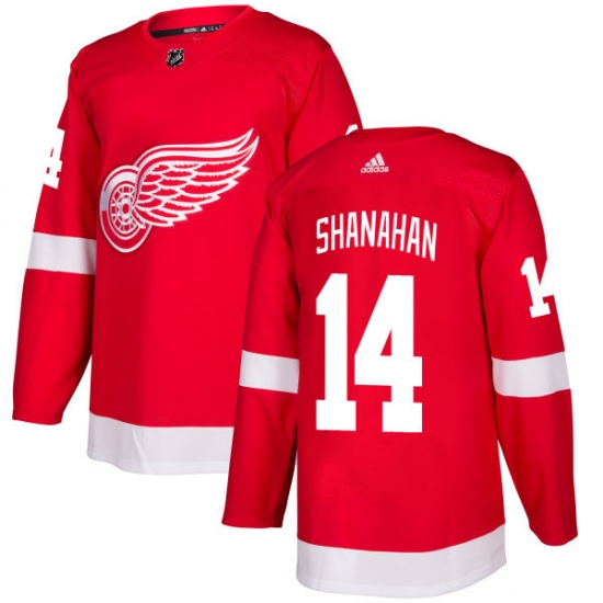 Men's Adidas Detroit Red Wings #14 Brendan Shanahan Premier Red Home NHL Jersey - Ujersey
