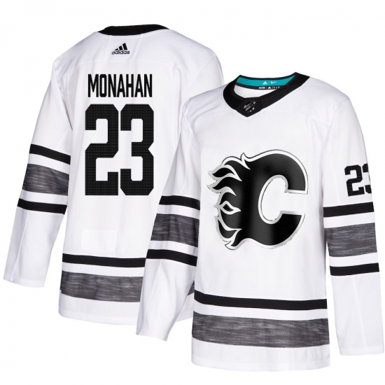 Men's Adidas Calgary Flames #23 Sean Monahan White 2019 All-Star Game Parley Authentic Stitched NHL Jersey - Ujersey