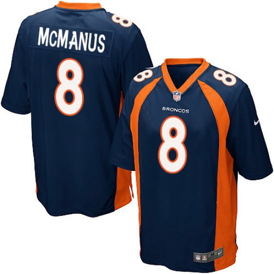 Men's Nike Denver Broncos #8 Brandon McManus Game Navy Blue Alternate NFL Jersey - Ujersey