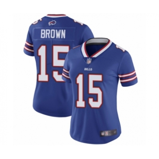 Women's Buffalo Bills #15 John Brown Royal Blue Team Color Vapor Untouchable Elite Player Football Jersey - Ujersey