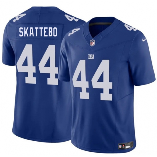 Men's New York Giants #44 Cam Skattebo Blue 2025 Draft F.U.S.E. Vapor Untouchable Limited Football Stitched Jersey - Ujersey
