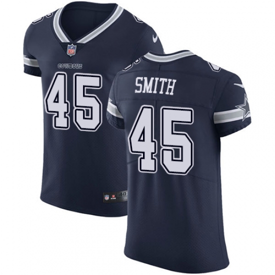 Men's Nike Dallas Cowboys #45 Rod Smith Navy Blue Team Color Vapor Untouchable Elite Player NFL Jersey - Ujersey