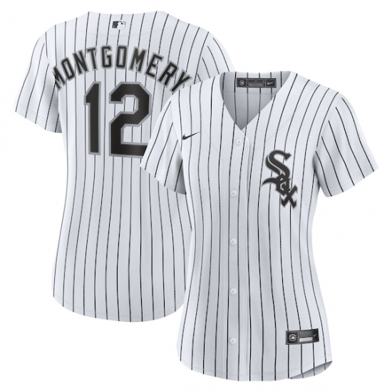 Women's Chicago White Sox #12 Colson Montgomery White Cool Base Stitched Baseball Jersey - Ujersey