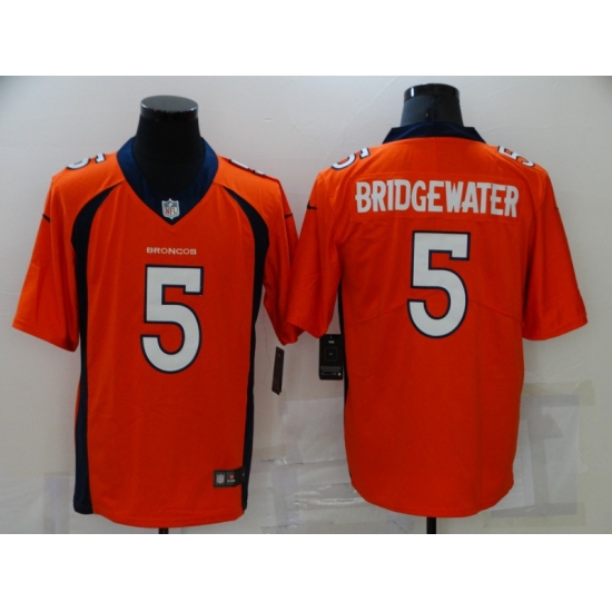 Men's Denver Broncos #5 Teddy Bridgewater Nike Orange Limited Jersey - Ujersey