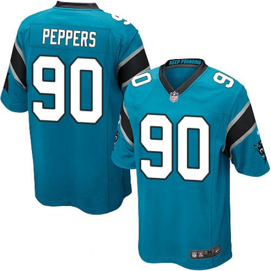 Men's Nike Carolina Panthers #90 Julius Peppers Game Blue Alternate NFL Jersey - Ujersey