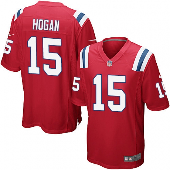 Men's Nike New England Patriots #15 Chris Hogan Game Red Alternate NFL Jersey - Ujersey