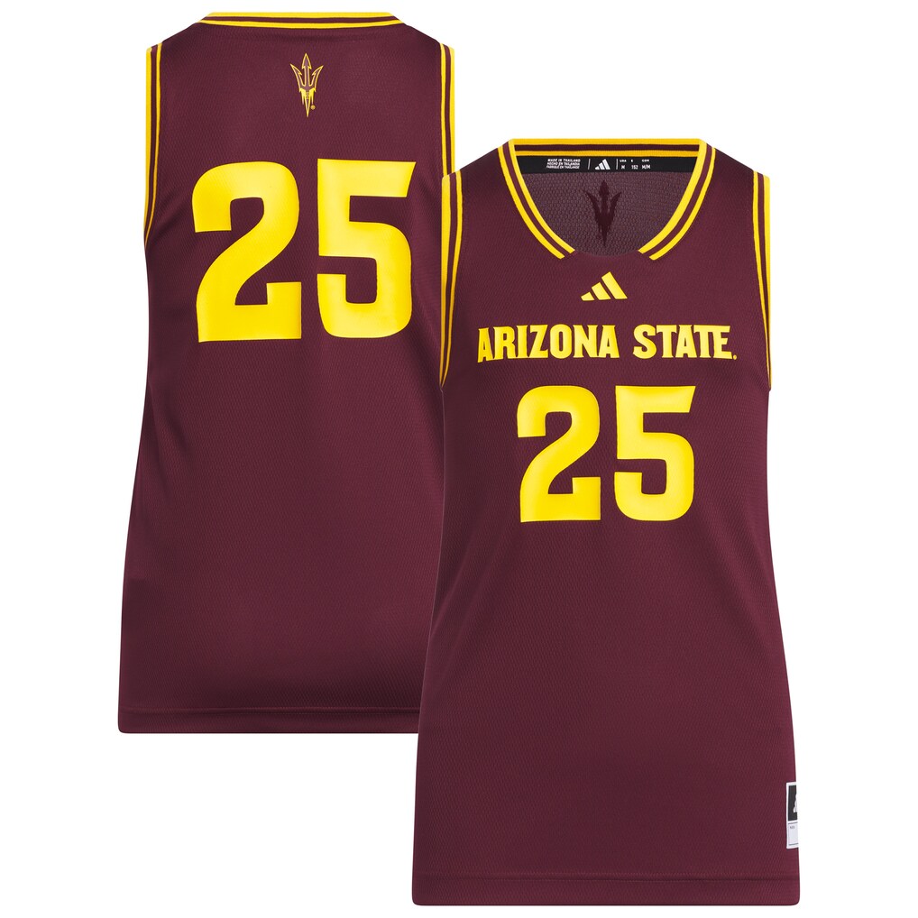 Youth adidas #25 Maroon Arizona State Sun Devils Replica Swingman Jersey - U-jersey