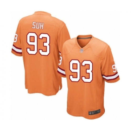 Men's Tampa Bay Buccaneers #93 Ndamukong Suh Game Orange Glaze Alternate Football Jersey - Ujersey
