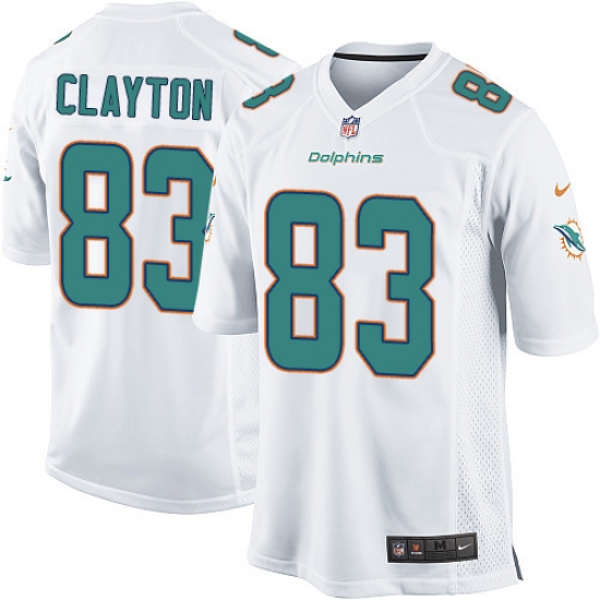Men's Nike Miami Dolphins #83 Mark Clayton Game White NFL Jersey - Ujersey
