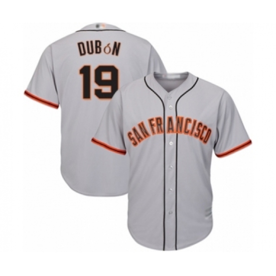 Youth San Francisco Giants #19 Mauricio Dubon Authentic Grey Road Cool Base Baseball Player Jersey - Ujersey