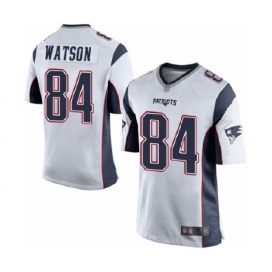 Men's New England Patriots #84 Benjamin Watson Game White Football Jersey - Ujersey