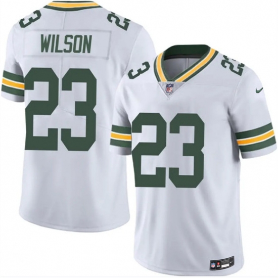 Men's Green Bay Packers #23 Emanuel Wilson White 2025 Vapor Untouchable Limited Football Stitched Jersey - Ujersey