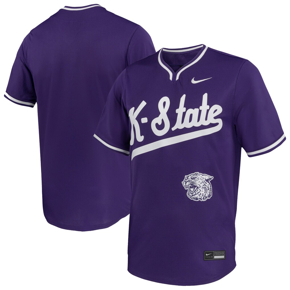 Men's Nike Purple Kansas State Wildcats Limited Baseball Jersey - Ujersey