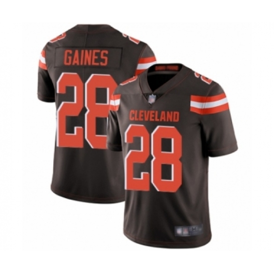 Men's Cleveland Browns #28 Phillip Gaines Brown Team Color Vapor Untouchable Limited Player Football Jersey - Ujersey