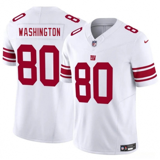 Men's New York Giants #80 Montrell Washington White 2025 F.U.S.E. Vapor Untouchable Limited Football Stitched Jersey - Ujersey
