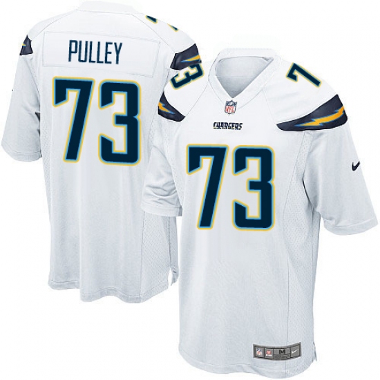 Men's Nike Los Angeles Chargers #73 Spencer Pulley Game White NFL Jersey - Ujersey