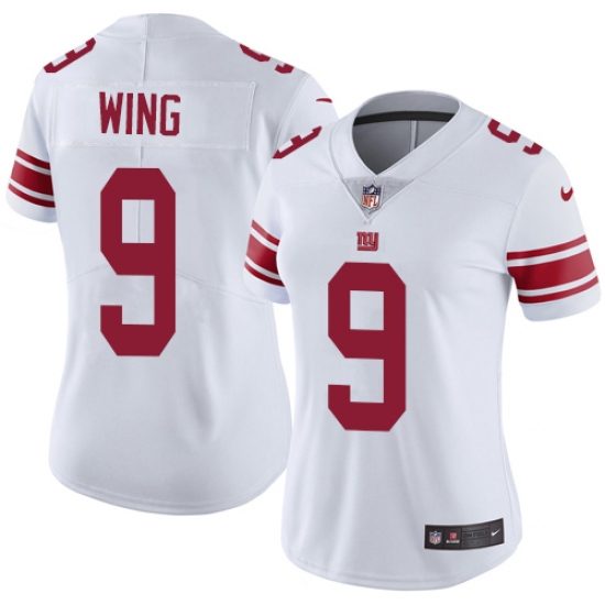 Women's Nike New York Giants #9 Brad Wing Elite White NFL Jersey - Ujersey