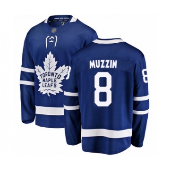 Men's Toronto Maple Leafs #8 Jake Muzzin Authentic Royal Blue Home Fanatics Branded Breakaway Hockey Jersey - Ujersey