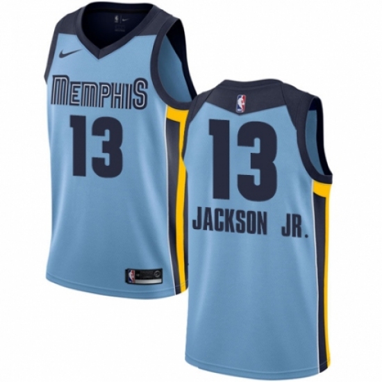 Women's Nike Memphis Grizzlies #13 Jaren Jackson Jr. Swingman Light Blue NBA Jersey Statement Edition - Ujersey