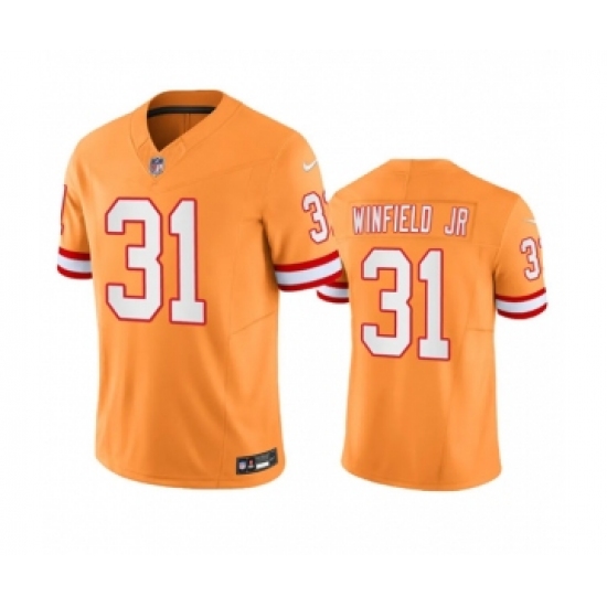 Men's Nike Tampa Bay Buccaneers #31 Antoine Winfield Jr. Orange Throwback Limited Stitched Jersey - Ujersey