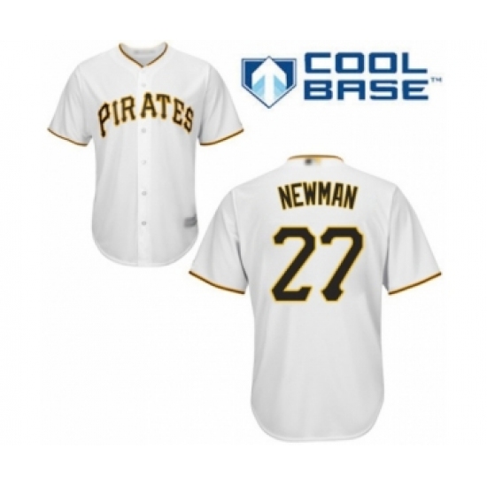 Youth Pittsburgh Pirates #27 Kevin Newman Authentic White Home Cool Base Baseball Player Jersey - Ujersey