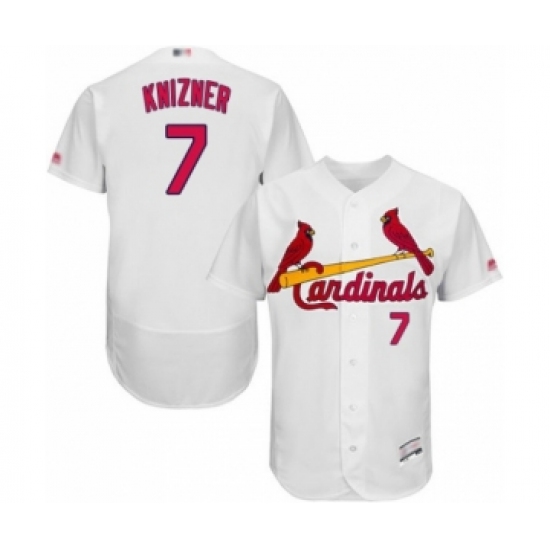Men's St. Louis Cardinals #7 Andrew Knizner White Home Flex Base Authentic Collection Baseball Player Jersey - Ujersey