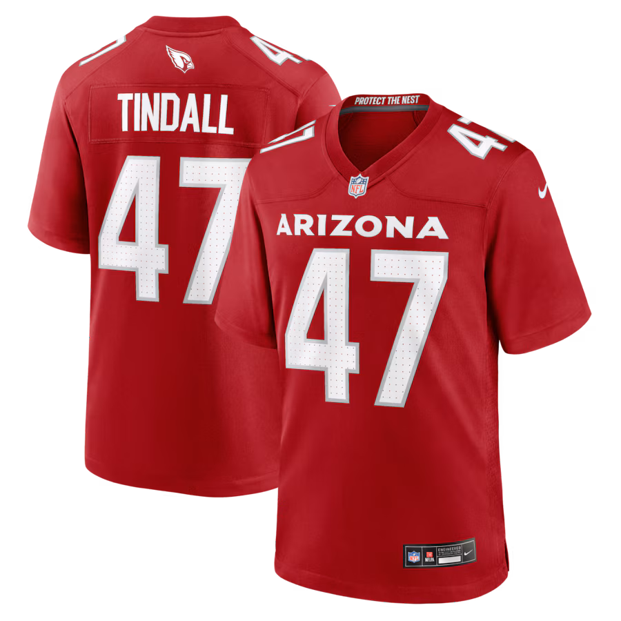 Men's Arizona Cardinals Channing Tindall Nike Cardinal Team Game Jersey - Ujersey