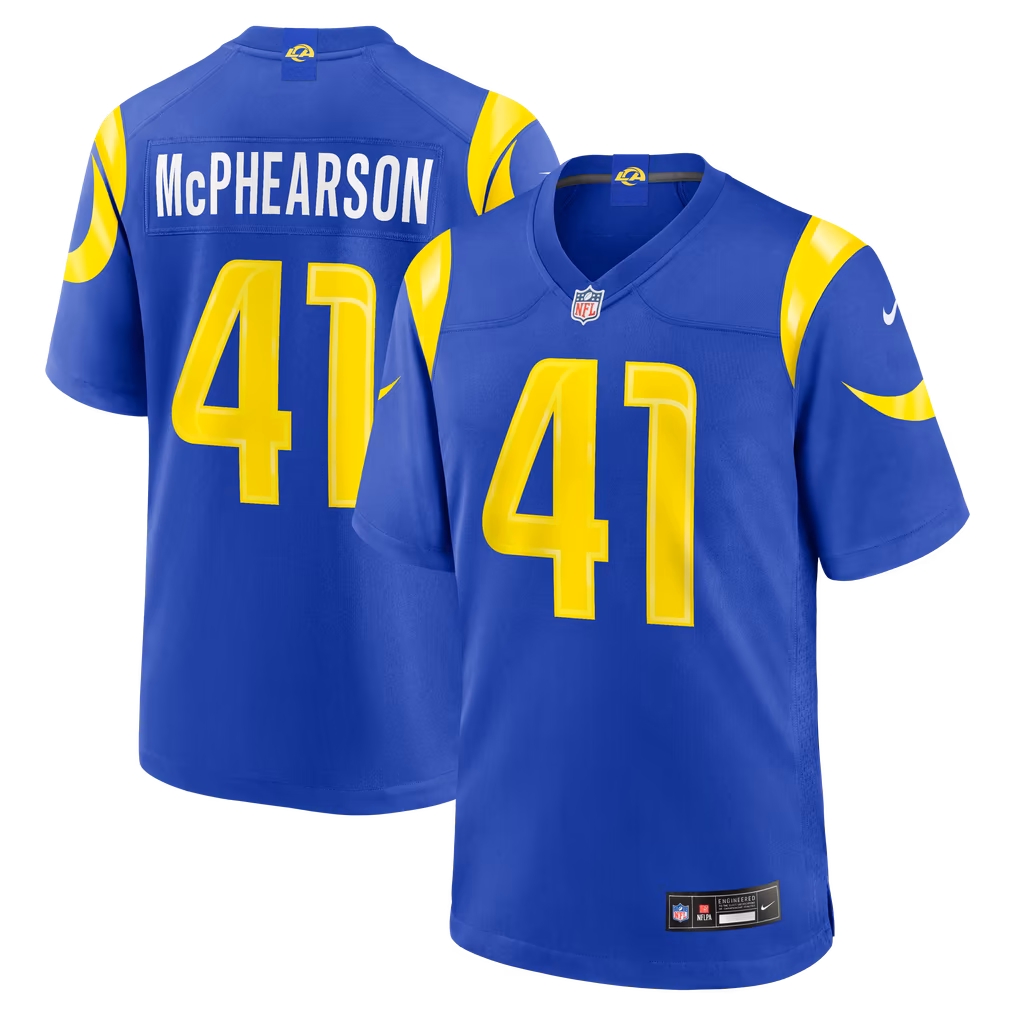 Men's Los Angeles Rams Zech McPhearson Nike Royal Team Game Jersey