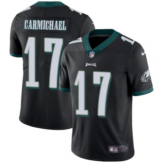Youth Nike Philadelphia Eagles #17 Harold Carmichael Black Alternate Vapor Untouchable Limited Player NFL Jersey - Ujersey
