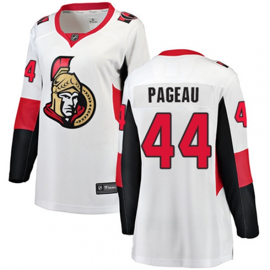 Women's Ottawa Senators #44 Jean-Gabriel Pageau Fanatics Branded White Away Breakaway NHL Jersey - Ujersey