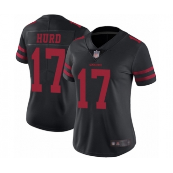 Women's San Francisco 49ers #17 Jalen Hurd Black Vapor Untouchable Limited Player Football Jersey - Ujersey