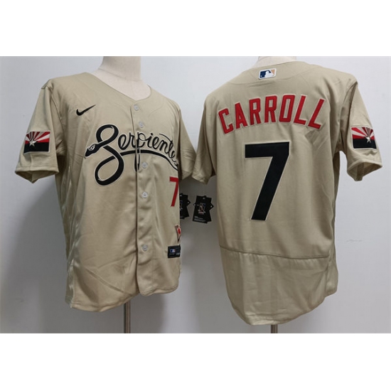 Mens Arizona Diamondbacks #7 Corbin Carroll Nike Tan City Connect Jersey - Ujersey