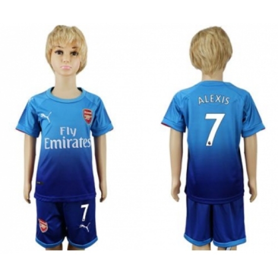Arsenal #7 Alexis Away Kid Soccer Club Jersey