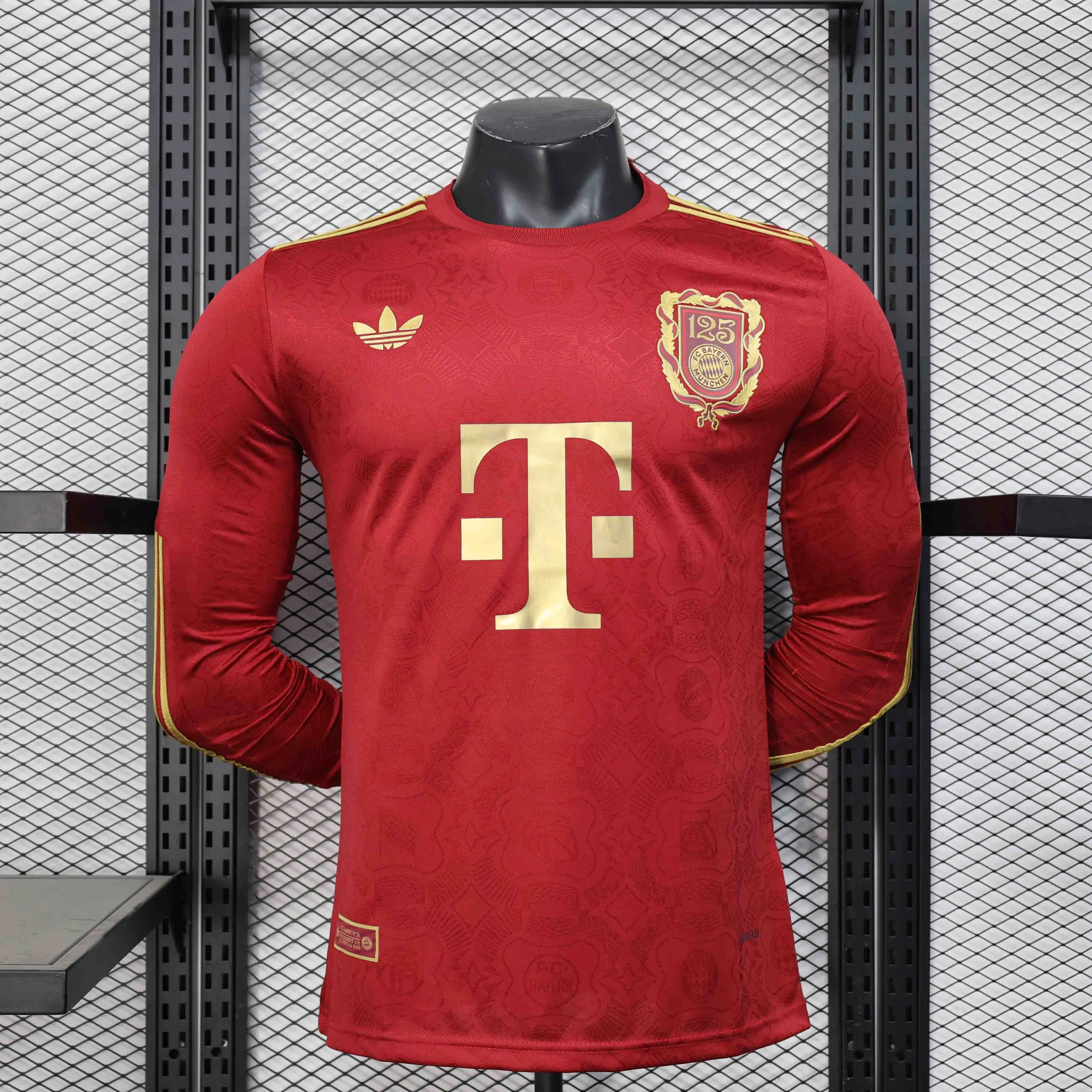 Bayern Munich Soccer Jersey Shirt Long Sleeve 2025/26 125th Anniversary
