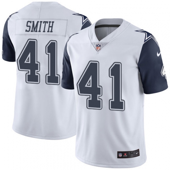 Youth Nike Dallas Cowboys #41 Keith Smith Limited White Rush Vapor Untouchable NFL Jersey - Ujersey