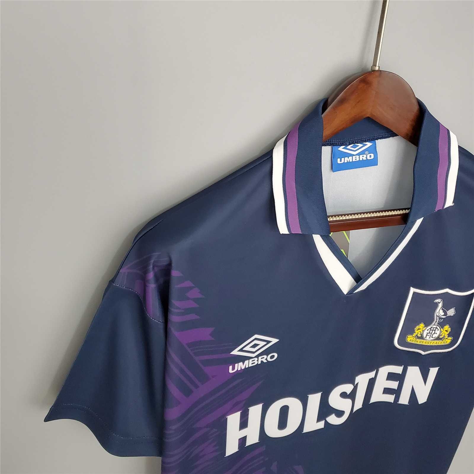 Tottenham Hotspur Retro Football Jersey Away Custom Shirt 1994/95 - ujerseystore