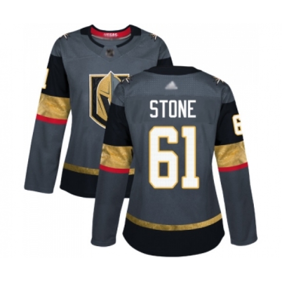 Women's Vegas Golden Knights #61 Mark Stone Authentic Gray Home Hockey Jersey - Ujersey