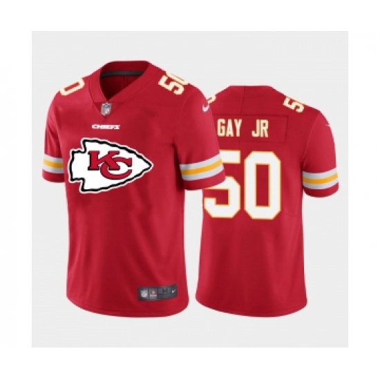 Nike Kansas City Chiefs #50 Willie Gay Jr. Red Team Big Logo Vapor Untouchable Limited Jersey - Ujersey