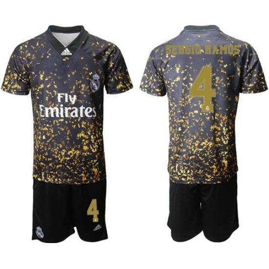 Real Madrid #4 Sergio Ramos Camo Soccer Club Jersey