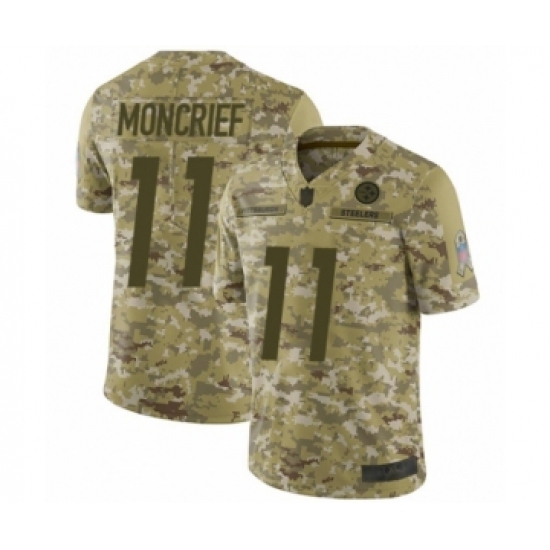 Youth Pittsburgh Steelers #11 Donte Moncrief Limited Camo 2018 Salute to Service Football Jersey - Ujersey