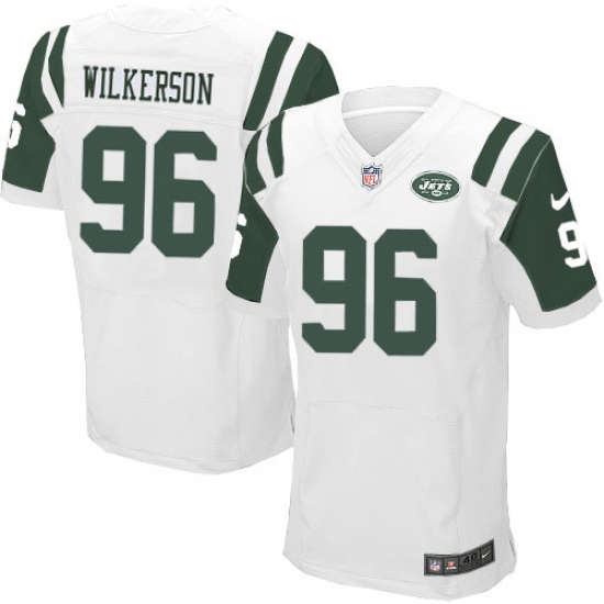 Men's Nike New York Jets #96 Muhammad Wilkerson Elite White NFL Jersey - Ujersey