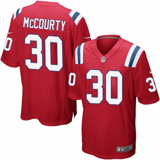 Men's Nike New England Patriots #30 Jason McCourty Game Red Alternate NFL Jersey - Ujersey