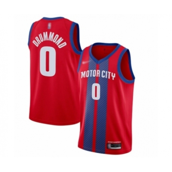 Women's Detroit Pistons #0 Andre Drummond Swingman Red Basketball Jersey - 2019 20 City Edition - Ujersey