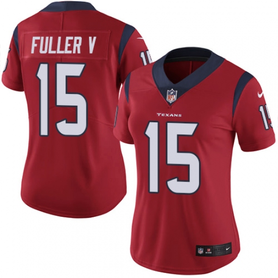 Women's Nike Houston Texans #15 Will Fuller V Elite Red Alternate NFL Jersey - Ujersey