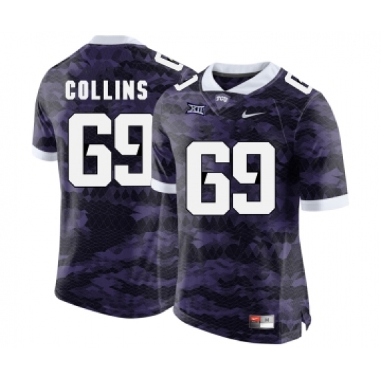 TCU Horned Frogs 69 Aviante Collins Purple College Football Limited Jersey - Ujersey